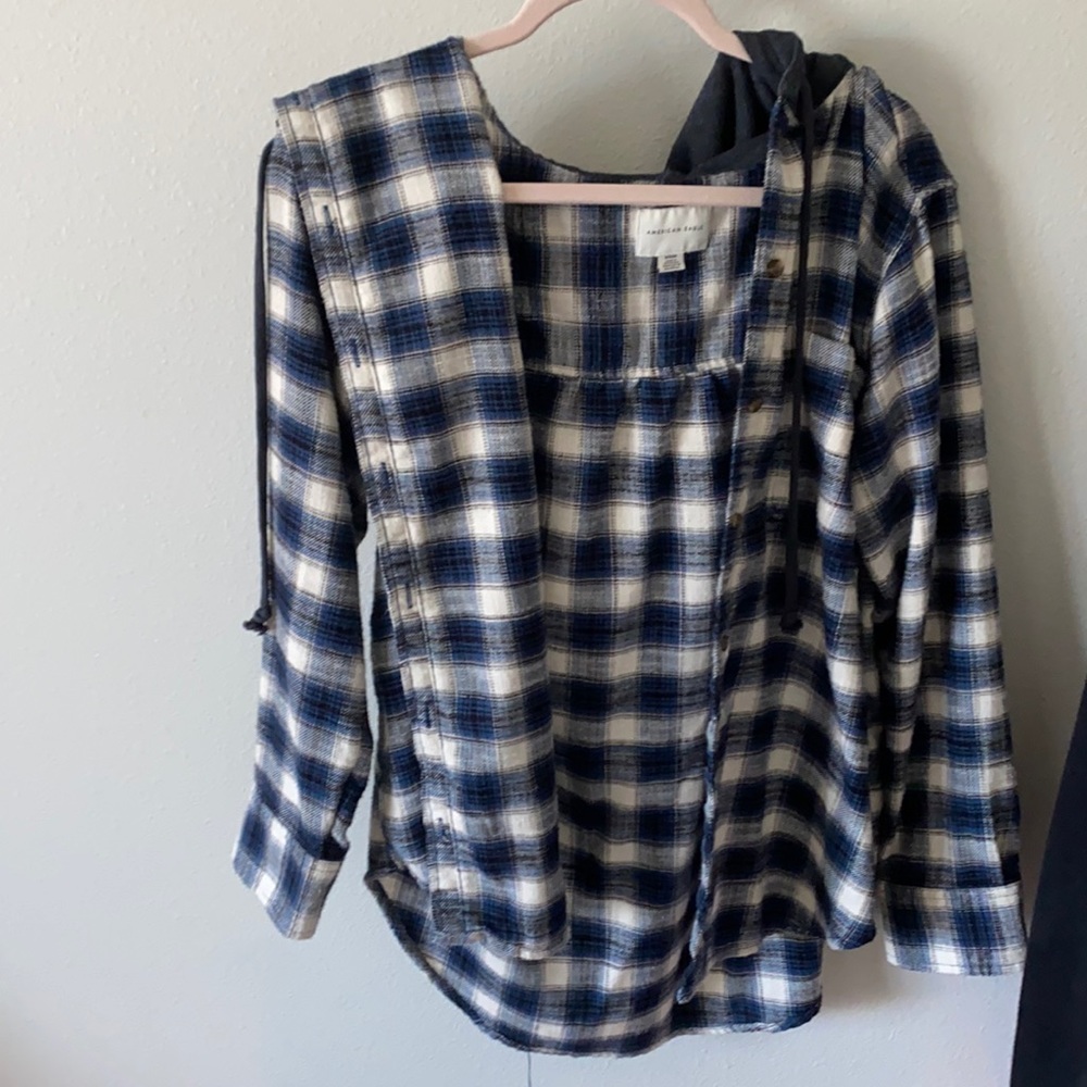 Flannel hoodie